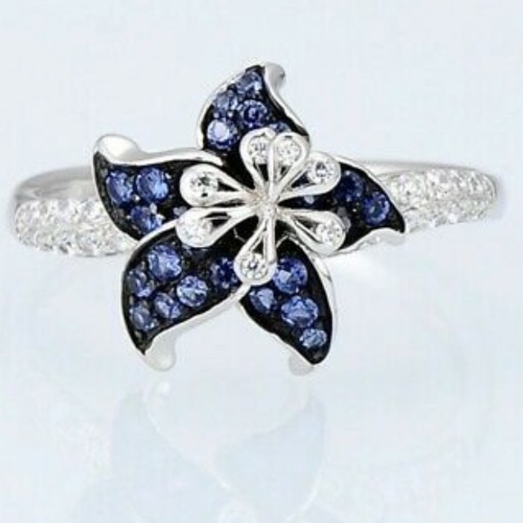 New 925 Sterling silver Flower cute Ring - Picture 3 of 7